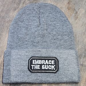 NWT Gray Knit Beanie Hat